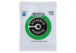 MARTIN Jeu de cordes acoustique Authentic Silked 92/8 Phosphor Bronze Medium 13-56