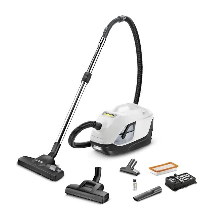 Karcher DS 6 PLUS - Aspirateur sans sac avec filtration par eau, rejette un air dépoussiéré à 99.95 %, filtre HEPA 13, collecteur 2L Karcher DS 6 PLUS - Aspirateur sans sac avec filtration par eau, rejette un air dépoussiéré à 99.95 %, filtre HEPA 13, collecteur 2L