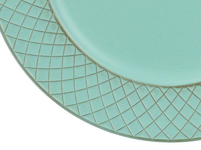 Giftdecor Porte-bougies Rombos vert vieilli 33 cm (Set de 24)