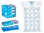 Leknes Sac 24 Glaçons 12 Unités 20x6x3 cm Polyéthylène Alimentaire Bleu Translucide (Set de 32)