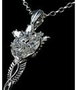 Weta Workshop Le Seigneur des Anneaux réplique 1/1 pendentif & collier Arwen Etoile du Soir (argent sterling)