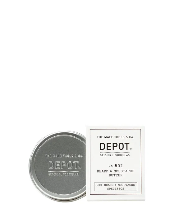 Depot 500 Beard & Mustache Specifics No. 502 Beurre pour barbe et moustache à l'huile d'argan, 30 ml Depot 500 Beard & Mustache Specifics No. 502 Beurre pour barbe et moustache à l'huile d'argan, 30 ml