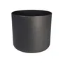 Elho Pot de Fleurs Rond B.FOR Soft - Plastique - Cache-pot Anthracite Étanche - Ø 29.5 x H 27.6 cm