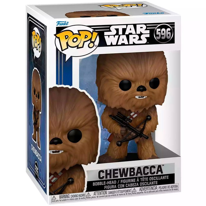 Funko Pop Star Wars - Figurine Chewbacca 67533 en Vinile de 9 cm avec Boîte - Langues Anglais, Français, Allemand, Italien, Portugais, Espagnol