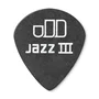 DUNLOP Púas Tortex Pitch Black Jazz III 0,50 mm (Pack de 12)