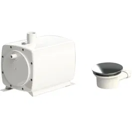 SFA Sanifloor+ 3 Pompe de relevage pour receveur de douche extra-plat, évacuation 30L/min, douche à l'italienne, bonde et siphon inclus