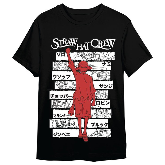 TOEI ANIMATION T-shirt adulte One Piece Monkey D. Luffy Straw Hat Crew - Taille S, 100% coton, 165 g TOEI ANIMATION T-shirt adulte One Piece Monkey D. Luffy Straw Hat Crew - Taille S, 100% coton, 165 g