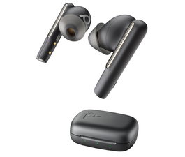 HP Voyager Free 60 UC M - Écouteurs sans fil intra-auriculaires Bluetooth avec chargeur et adaptateur USB-C - Noir carbone