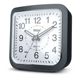 Mebus Réveil Quartz 56987 Gris Foncé