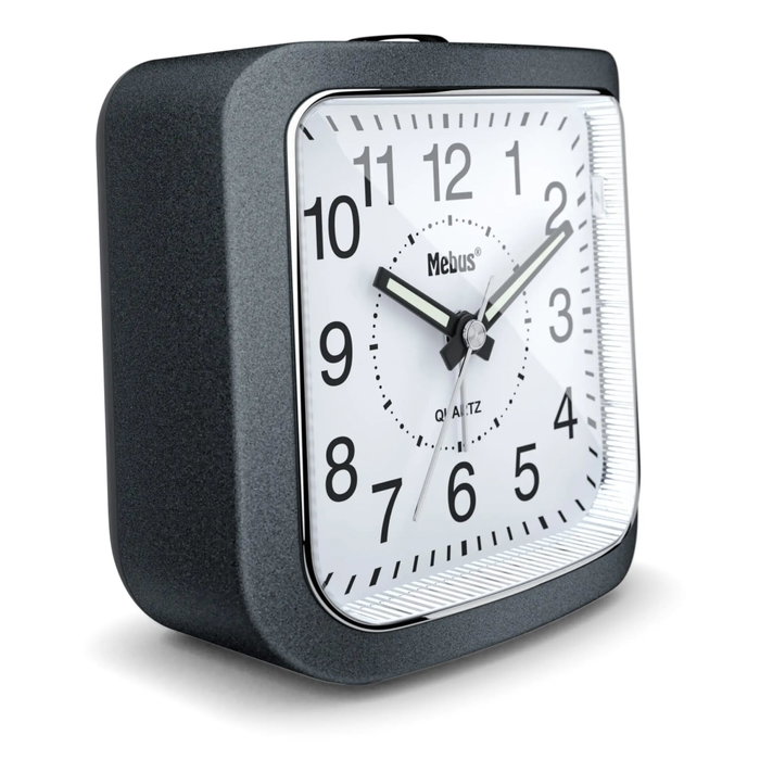 Mebus Réveil Quartz 56987 Gris Foncé