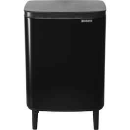 Brabantia BO Trash Bin HI 12 l Noir mat