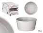 Vessia Plat Creux 15 cm Gris Céramique (Set de 24)