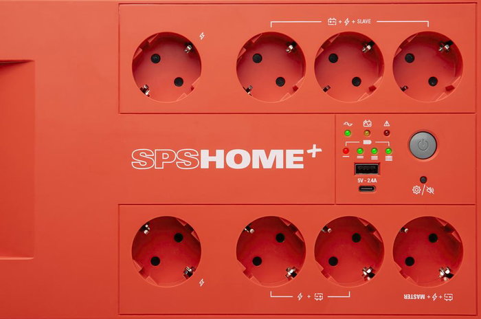 Salicru Sps 1000 Home+ 1000 VA / 600 W Onduleur Line Interactive, 8 Prises Schuko, Chargeur USB Salicru Sps 1000 Home+ 1000 VA / 600 W Onduleur Line Interactive, 8 Prises Schuko, Chargeur USB