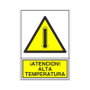 DUVER Signal adhésive ¡ATENCION! ALTA TEMPERATURA 105x74 mm