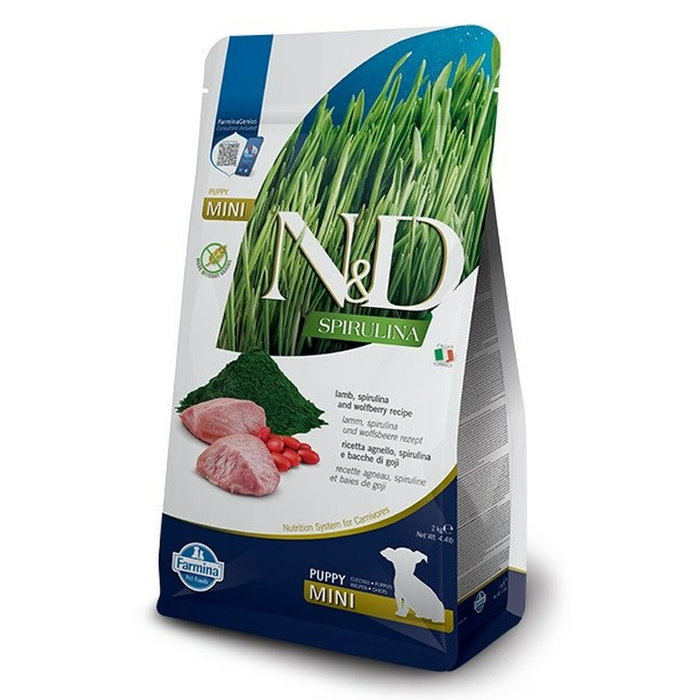 Nourriture Farmina N&D Petit/Junior Agneau 2 Kg Spiruline Nourriture Farmina N&D Petit/Junior Agneau 2 Kg Spiruline