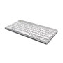 R-Go Tools Clavier ergonomique compact R Go Compact Break avec logiciel de pause, disposition QWERTY espagnole (ES), Bluetooth, blanc