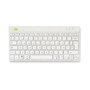 R-Go Tools Clavier ergonomique compact R Go Compact Break avec logiciel de pause, disposition QWERTY espagnole (ES), Bluetooth, blanc