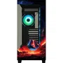 Bitfenix CETO Premium Volcano - Boîtier PC Moyen Tour ATX - 4 Ventilateurs 120mm A-RGB - Façade et côté en verre trempé - USB Type-C - Noir