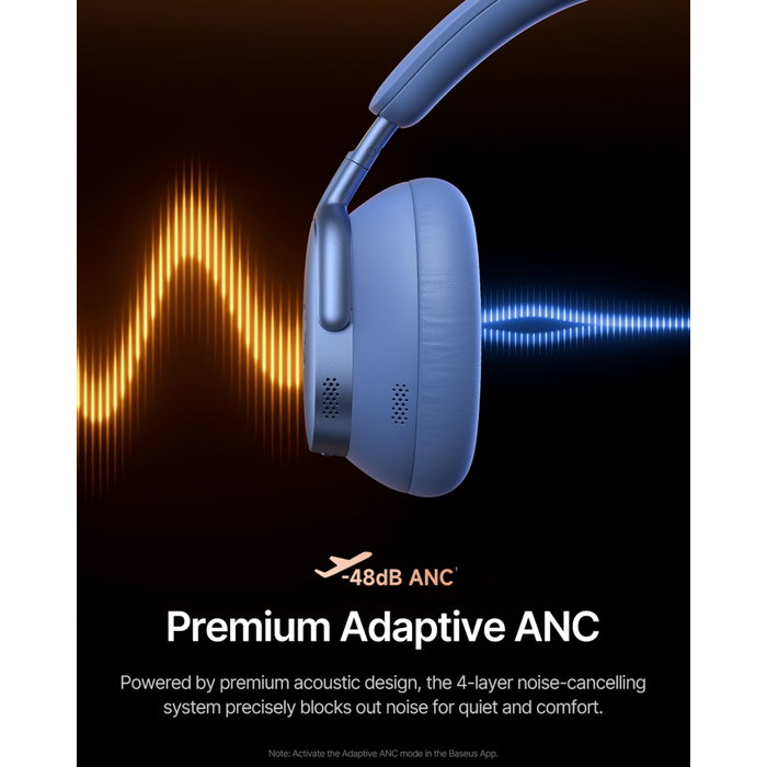 Baseus Inspire XH1 Casque sans fil avec réduction de bruit, Bleu