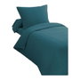 Home Linge Passion Parure de couette 2 pièces - Bleu canard - 140 x 200 cm