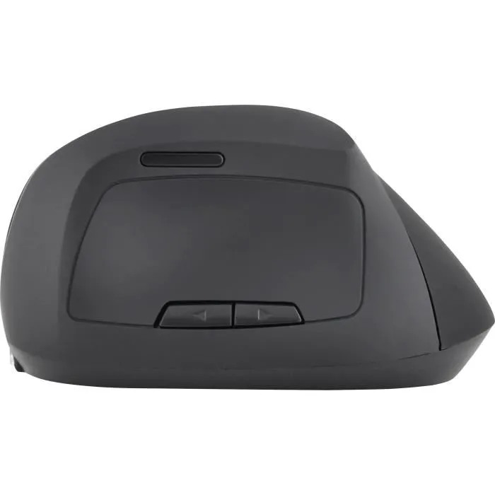 Bluestork ERGO Souris ergonomique sans fil rechargeable Micro USB - Compatible PC/Mac Windows - Noir - DPI réglable 400-1200