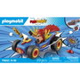 Playmobil Funstars Racing Luchador - Set de Figurine avec Kart, Trophée et Écudo