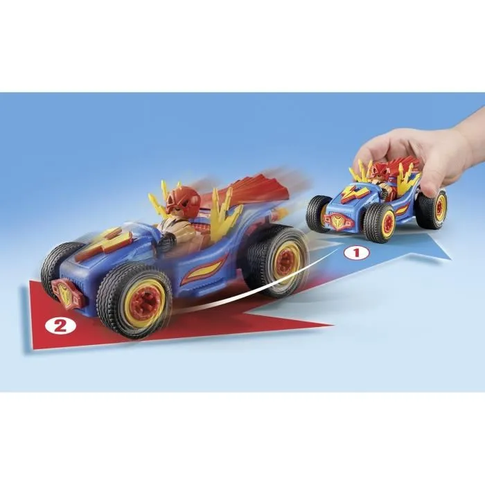Playmobil 71632 Figurine Catcheur et Kart avec Accessoires - Funstars - 39 Pièces - Jeu de Construction - Dès 4 Ans