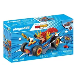 Playmobil 71632 Figurine Catcheur et Kart avec Accessoires - Funstars - 39 Pièces - Jeu de Construction - Dès 4 Ans