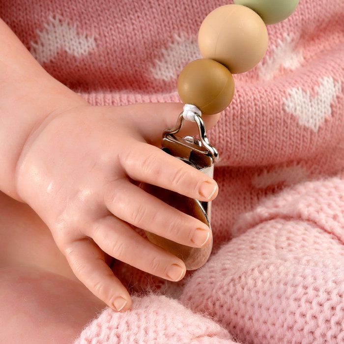Muñecas Guca Poupée Reborn Abril 42cm avec Biberon - Langue Espagnole