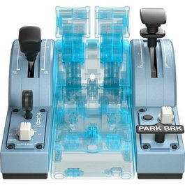 Thrustmaster TCA Quadrant Add-On Airbus Edition 2960853 - Manette de commande bleue pour simulateur de vol