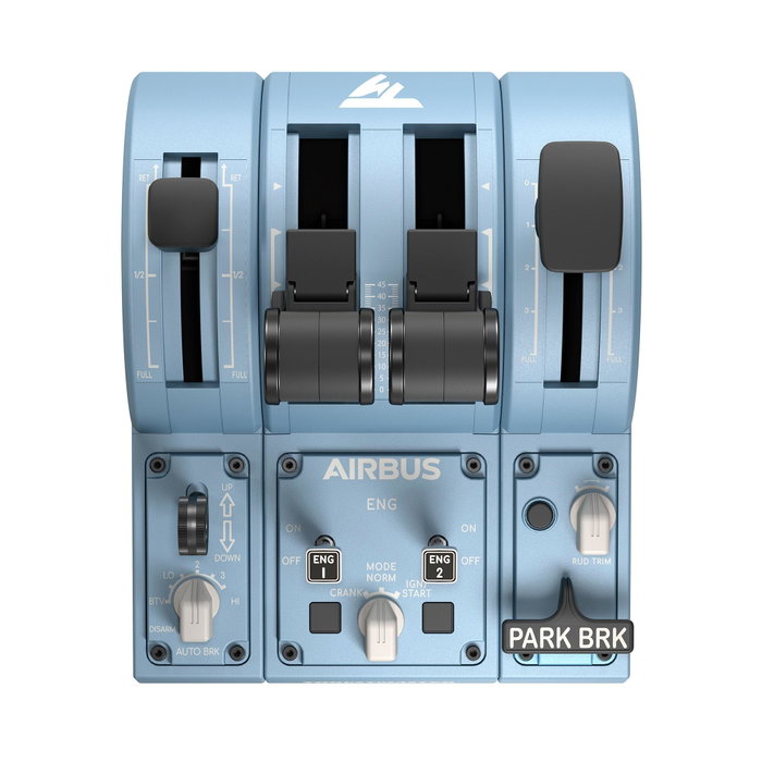 Thrustmaster TCA Quadrant Add-On Airbus Edi - Noir et bleu