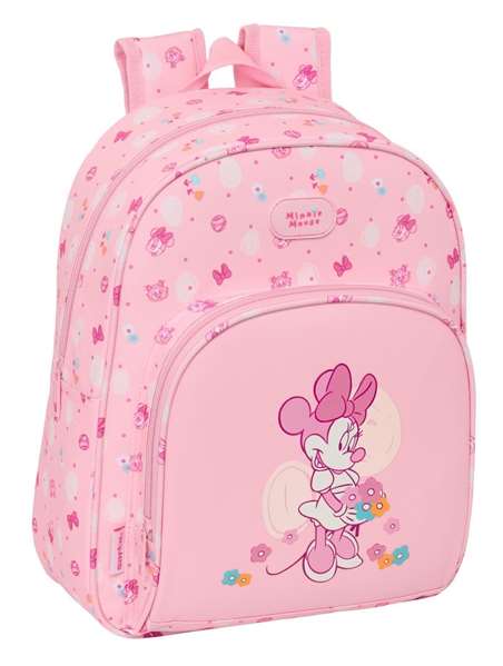 Safta Mochila Infantil Adaptable para Cochecito Minnie Mouse Baby 28x34x10 cm - Sac à Dos Enfant pour Poussette, à partir de 3 ans