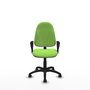 PIQUERAS Y CRESPO Chaise de bureau Algarra, tissu pistache, mécanisme de contact permanent