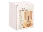 Giftdecor Lampe de table Tulipa en métal et papier 20x28x20 cm noir et naturel E27 (Set de 4)