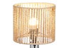 Giftdecor Lampe de table Tulipa en métal et papier 20x28x20 cm noir et naturel E27 (Set de 4)