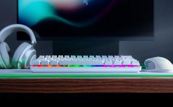 Razer Huntsman Mini Mercury Edition Blanc QWERTY USB
