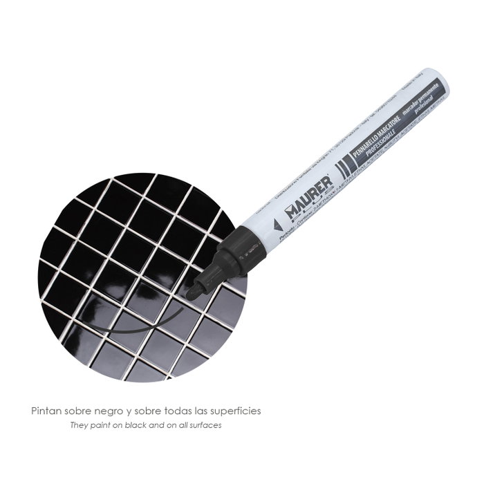 MAURER Marqueur de peinture professionnelle Noir