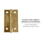 WOLFPACK LINEA PROFESIONAL Charnière 5005 laiton 2 inch