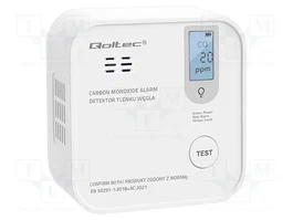QOLTEC Testeur de monoxyde de carbone avec afficheur LCD