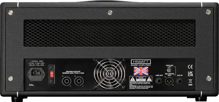 HIWATT Bulldog 440 - Tête d'ampli basse 400W, EQ 7 bandes, noir