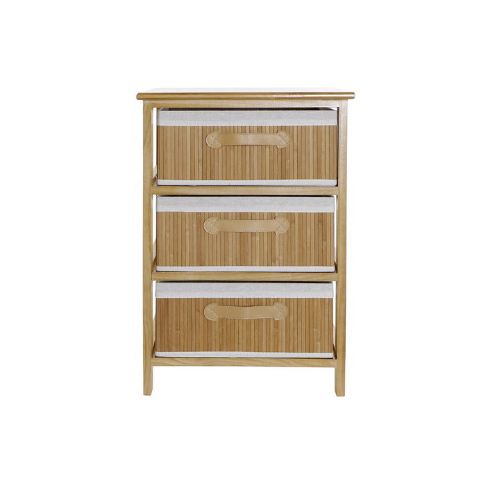Caisson à Tiroirs DKD Home Decor Naturel Bambou Bois de paulownia 42 x 32 x 63 cm