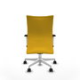 Piqueras Y Crespo Albacete Chaise de Bureau Jaune avec Mécanisme Synchrone et Accoudoirs ByN