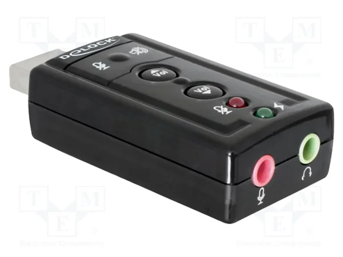 DELOCK Carte son USB 2.0, Noir DELOCK Carte son USB 2.0, Noir