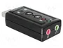 DELOCK Carte son USB 2.0, Noir