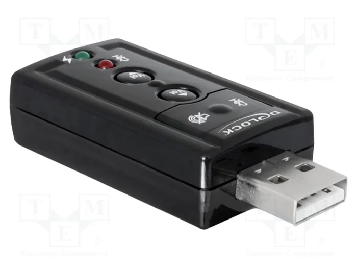 DELOCK Carte son USB 2.0, Noir DELOCK Carte son USB 2.0, Noir