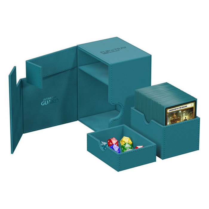 Ultimate Guard Flip'n'Tray 133+ Xenoskin - Petrol Ultimate Guard Flip'n'Tray 133+ Xenoskin - Petrol