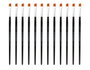 Innspiro Boîte de 12 pinceaux synthétiques pata de cabra n°08