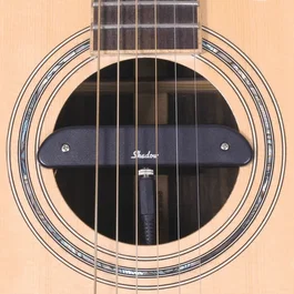 Shadow SH 141 Simple Activa Microphone magnétique pour guitare acoustique noire avec câble jack stéréo
