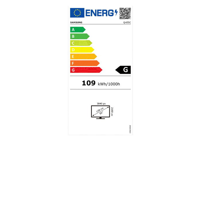 Moniteur Videowall Samsung QH55C 4K Ultra HD 55"