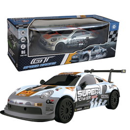 Tachan Voiture Télécommandée GT-Speed Racing Orange/Bleue 1:24 - 27 MHz - Fonctionne avec Piles AA (non incluses)